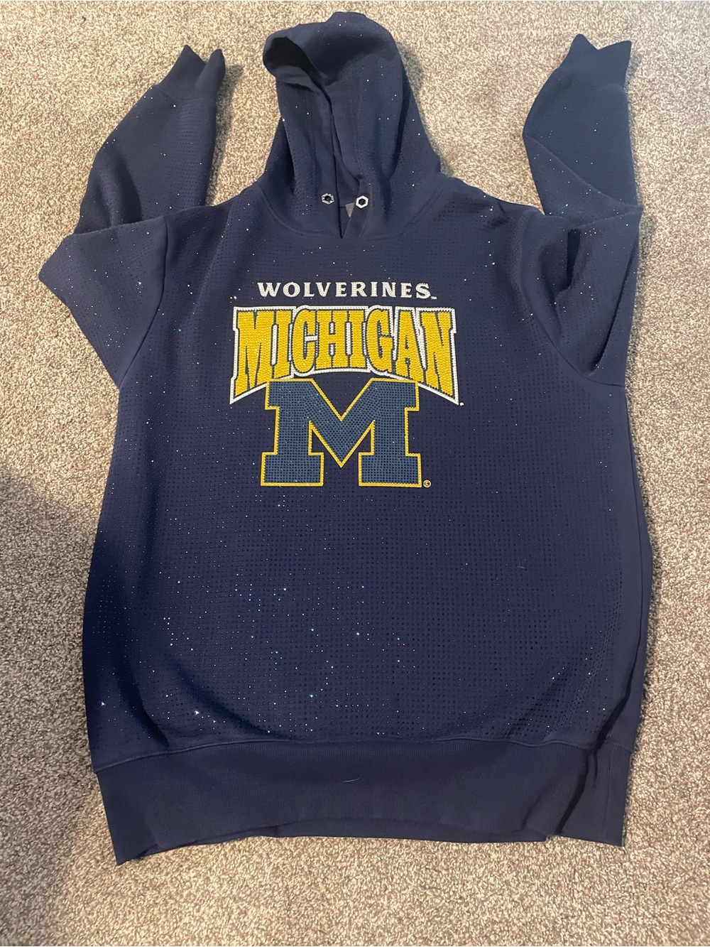 Michigan Wolverines Navy Blue Women’s One-Piece Hoodie